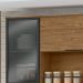 Módulo de Cozinha Armário Aéreo Com Vidro 2 Portas 120cm - Toscana Freijó