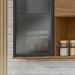 Módulo de Cozinha Armário Aéreo Com Vidro 2 Portas 120cm - Toscana Freijó