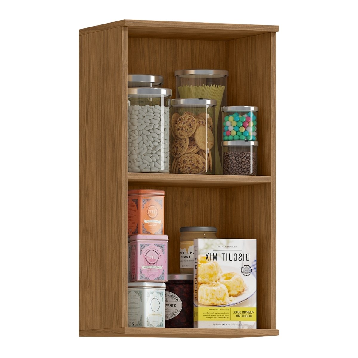 Módulo de Cozinha Armário Aéreo Vertical com Porta 40cm - Toscana Freijó
