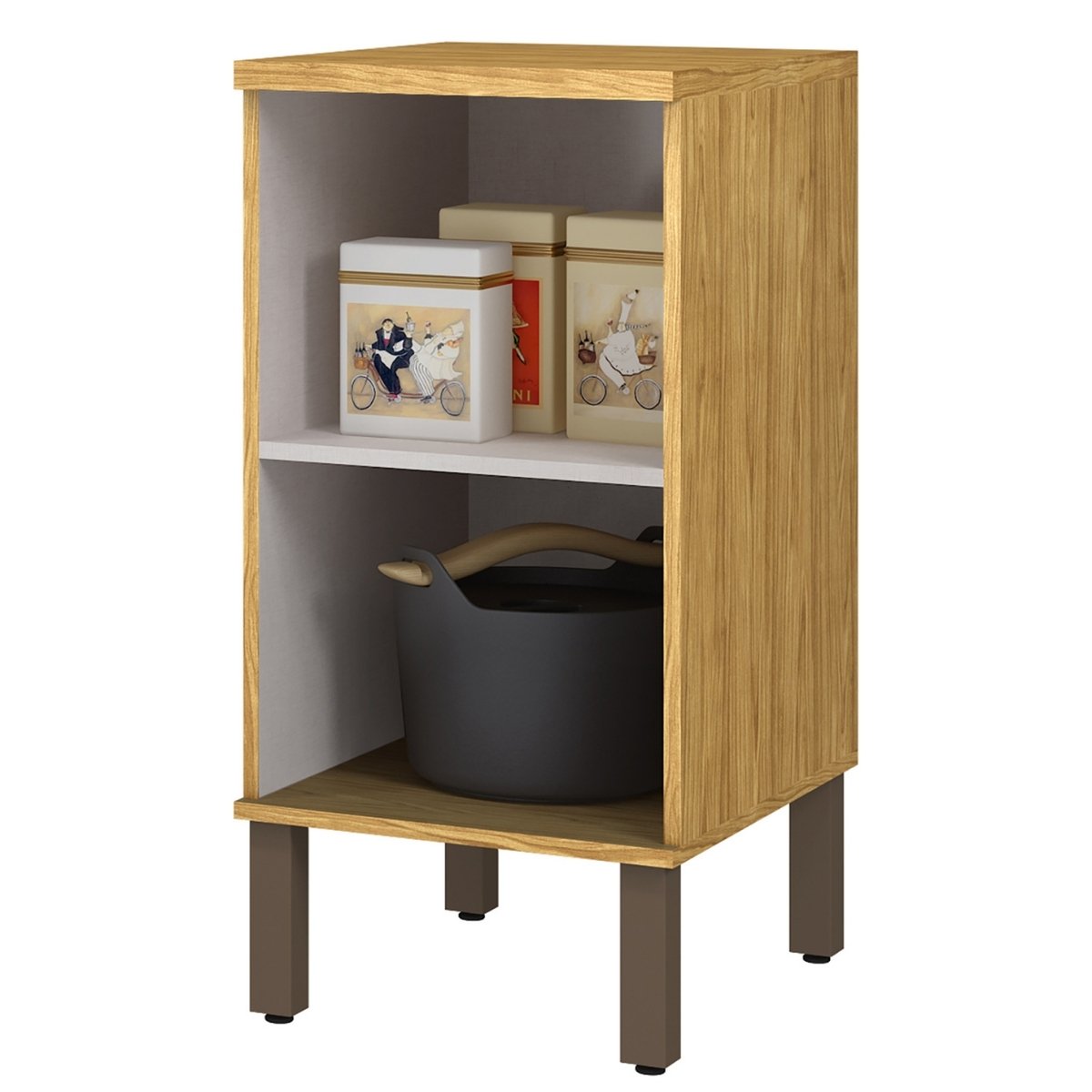 Módulo de Cozinha Balcão 1 Porta 40cm - Verace Marrocos/Off White