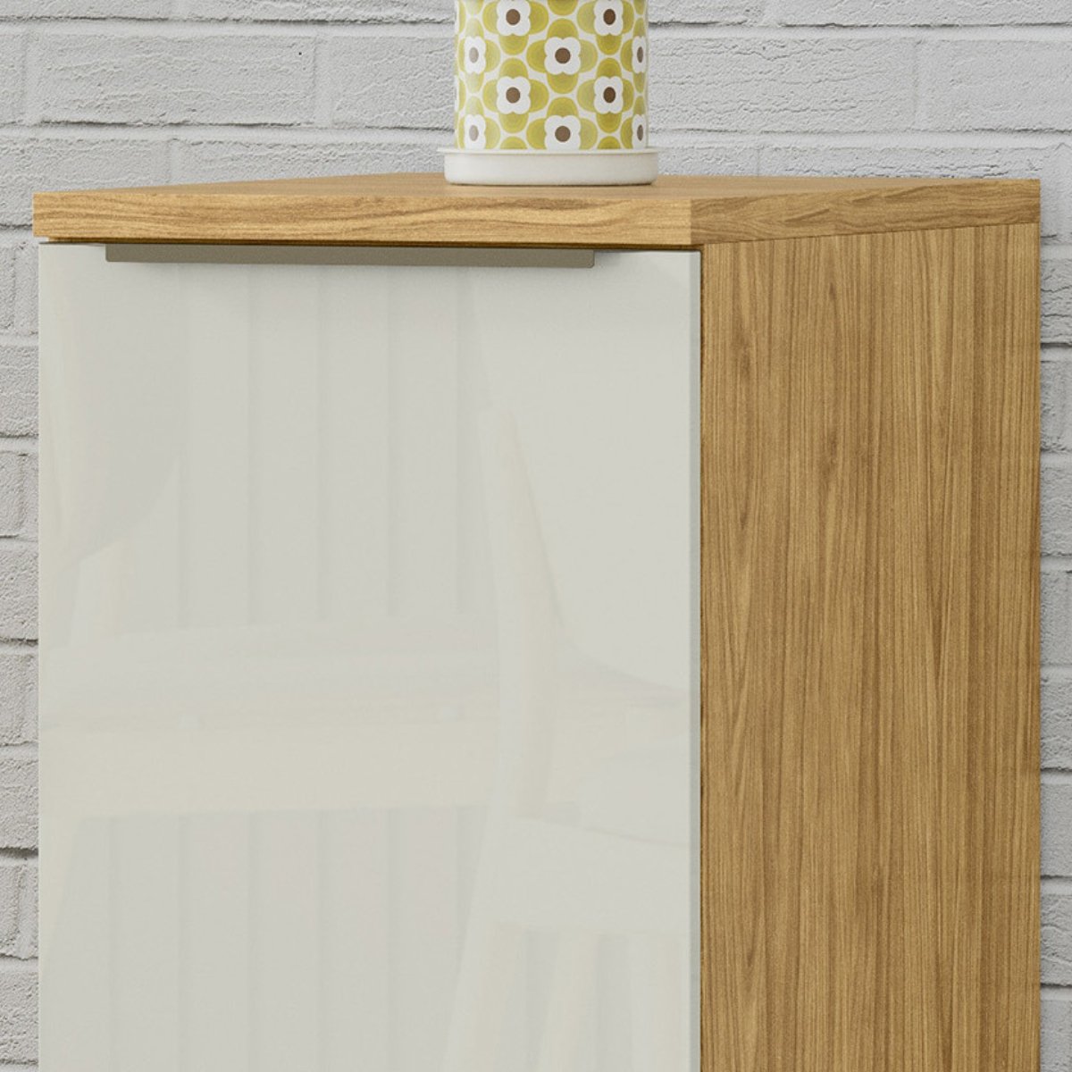 Módulo de Cozinha Balcão 1 Porta 40cm - Verace Marrocos/Off White
