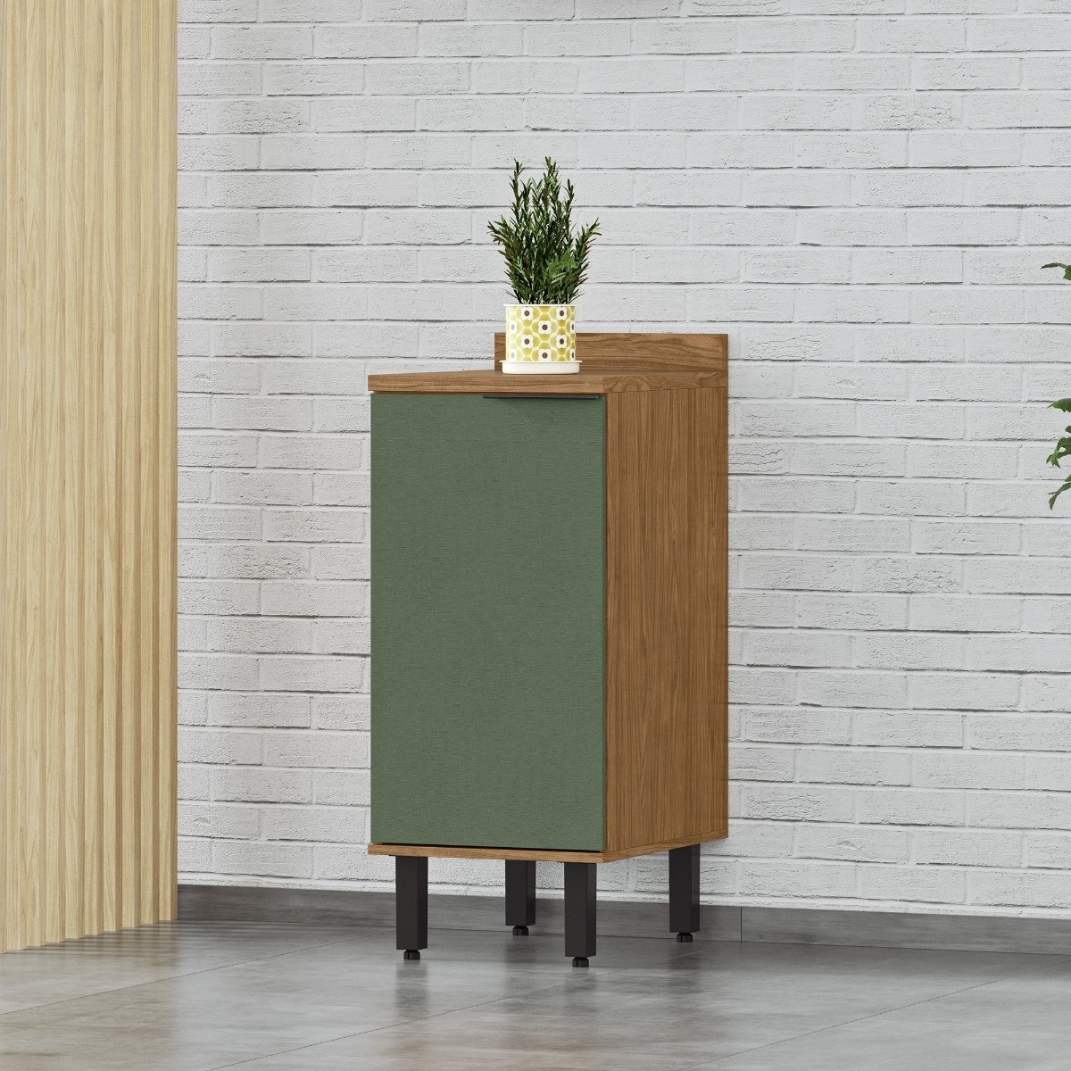 Módulo de Cozinha Balcão 40cm com Porta - Toscana Freijó / Jade