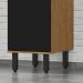 Módulo de Cozinha Balcão 40cm com Porta - Toscana Freijó/Nero