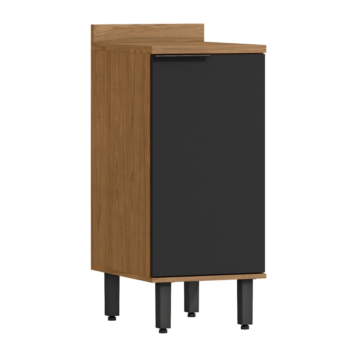 Módulo de Cozinha Balcão 40cm com Porta - Toscana Freijó/Nero