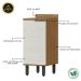 Módulo de Cozinha Balcão 40cm com Porta - Toscana Freijó/Off White