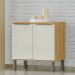 Módulo de Cozinha Balcão Armário 2 Portas 80cm - Verace Marrocos/Off White