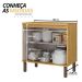Módulo de Cozinha Balcão Armário 2 Portas 80cm - Verace Marrocos/Off White