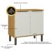 Módulo de Cozinha Balcão Armário 2 Portas 80cm - Verace Marrocos/Off White