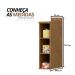 Módulo para Balcão de Cozinha 3 Nichos 20cm - Toscana Freijó