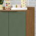 Modulo de Cozinha Balcão de Pia 80cm 2 Portas - Toscana Freijó/Jade
