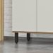 Modulo de Cozinha Balcão de Pia 80cm 2 Portas - Toscana Freijó/Off White