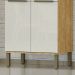 Paneleiro para Cozinha com 4 Portas e 6 Prateleiras - Verace Marrocos/Off White