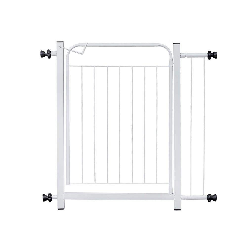 Portão Grade de Proteção para Pet e Bebê Com Trava Segurança Portas de 70 cm á 80 cm - Branco - Lojas RPM