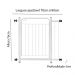 Portão Grade de Proteção para Pet e Bebê Com Trava Segurança Portas de 70 cm á 80 cm - Branco - Lojas RPM