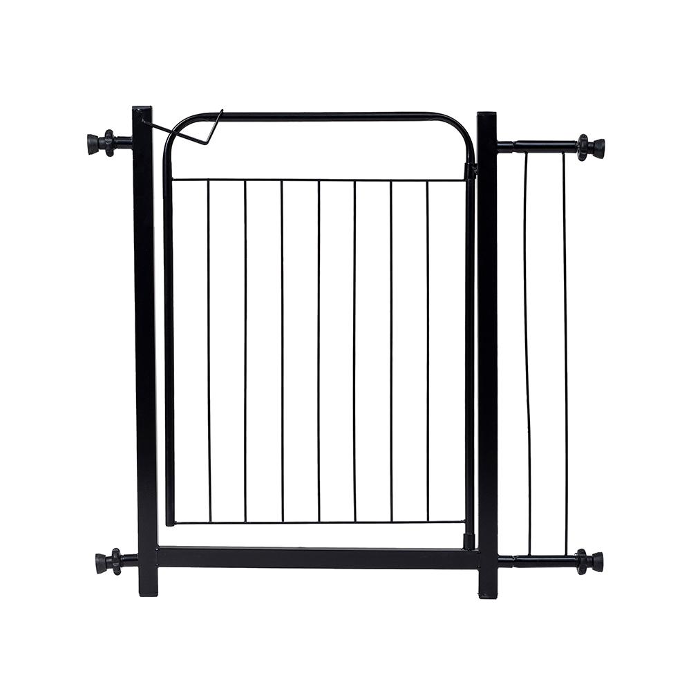 Portão Grade de Proteção para Pet e Bebê Com Trava Segurança Portas de 70 cm á 80 cm - Preto - Lojas RPM