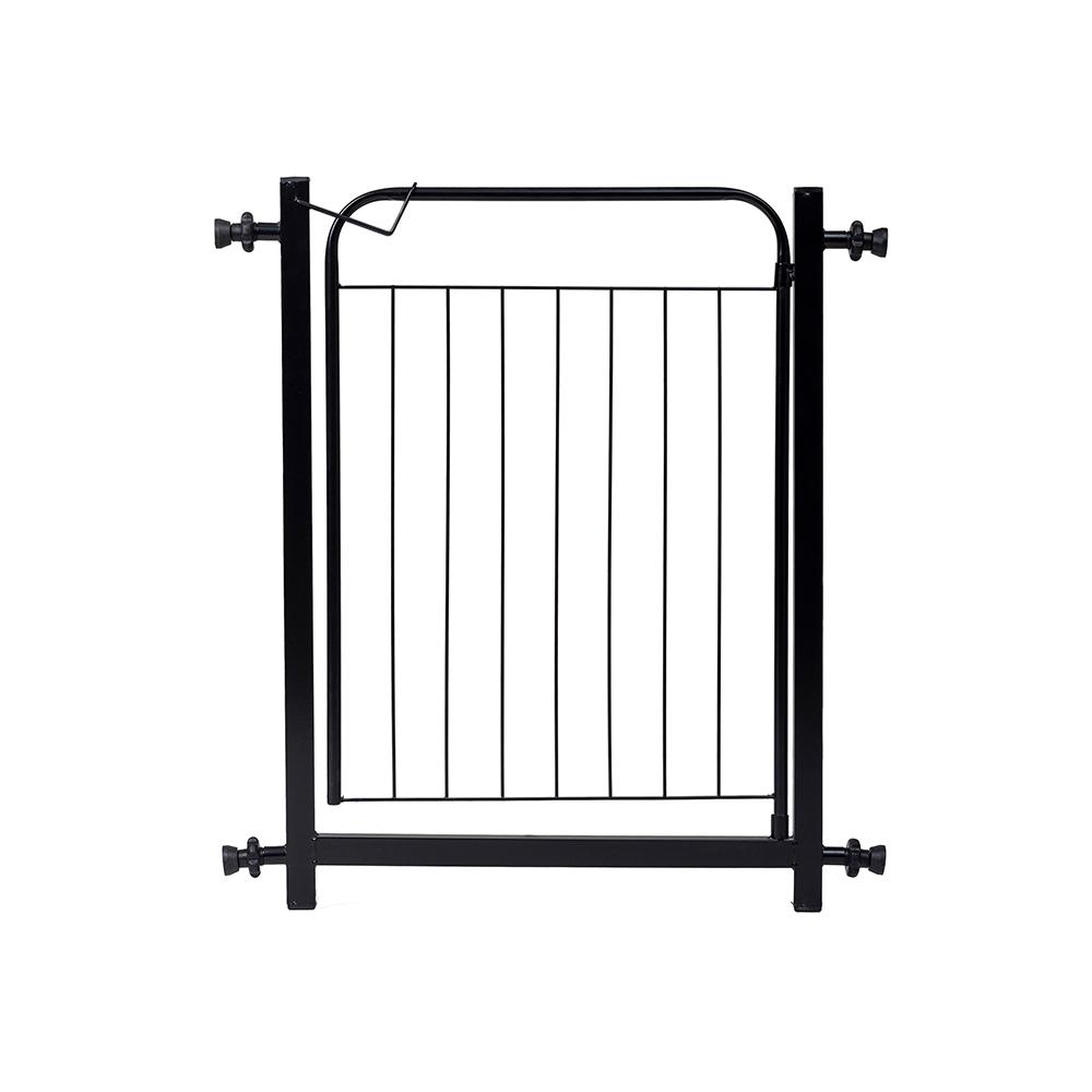 Portão Grade de Proteção para Pet e Bebê Com Trava Segurança Portas de 70 cm á 80 cm - Preto - Lojas RPM