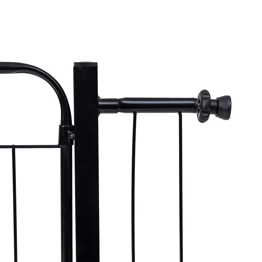 Portão Grade de Proteção para Pet e Bebê Com Trava Segurança Portas de 70 cm á 80 cm - Preto - Lojas RPM