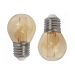 2 Lâmpada LED Filamento G45 4W Âmbar 2200K Retrô Vintage Decorativa Bivolt