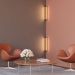 Arandela Led Athenas 18w Bivolt Dois Focos Madeira Maciça