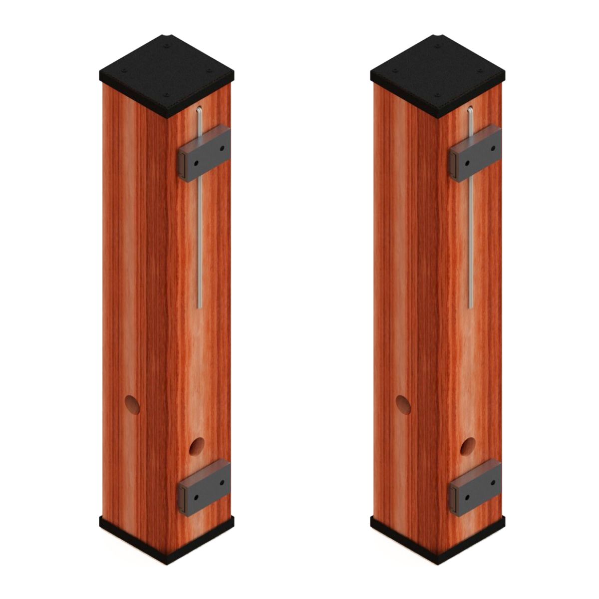 Arandela Led Athenas 18w Bivolt Dois Focos Madeira Maciça