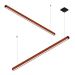 Kit 2 Luminária Pendente Led Egito 18w 2000lm Madeira Maciça de Demolição