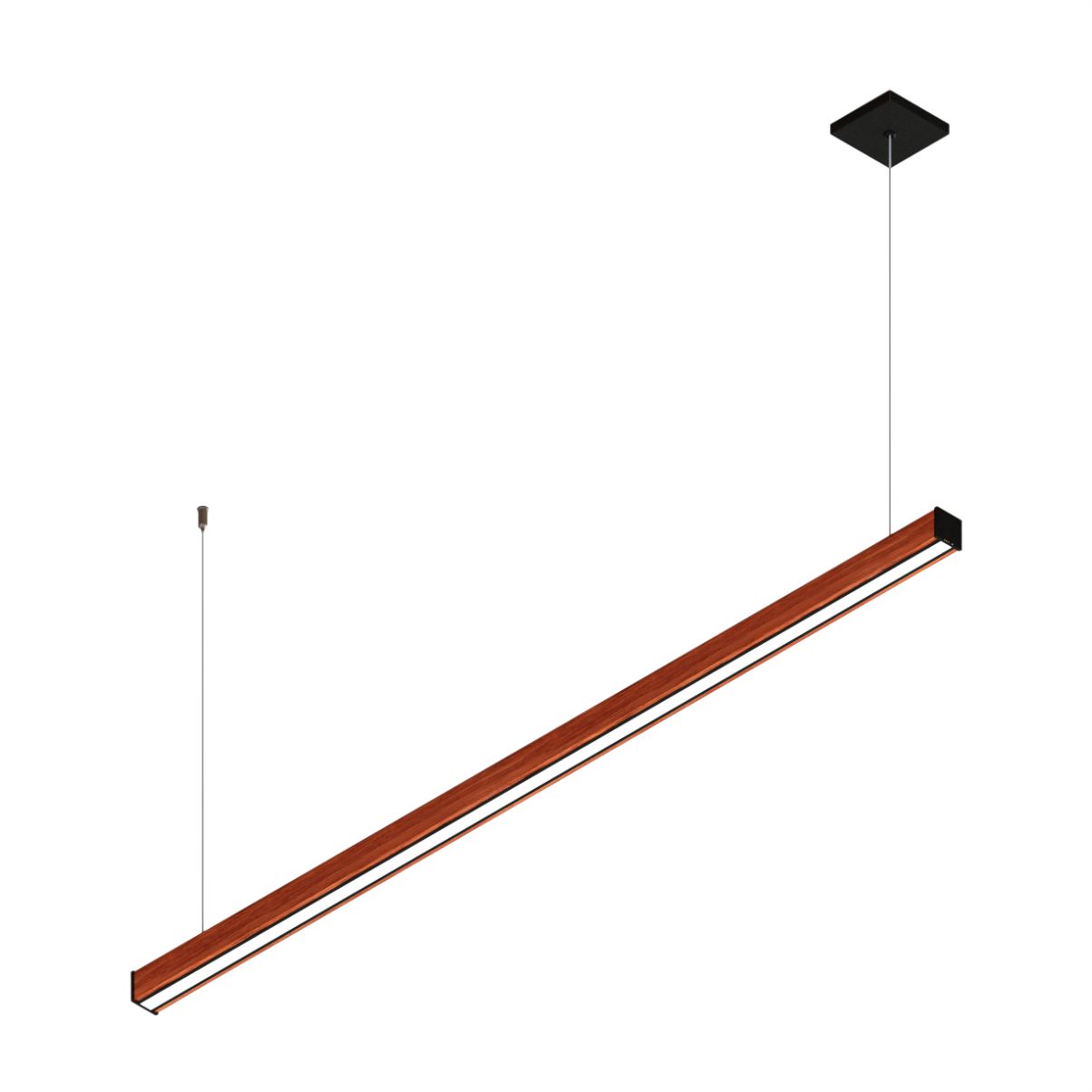 Kit 2 Luminária Pendente Led Egito 18w 2000lm Madeira Maciça de Demolição