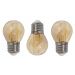 Kit 3 Lâmpada LED Filamento G45 4W Âmbar 2200K Retrô Vintage Decorativa Bivolt
