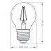 Kit 3 Lâmpada LED Filamento G45 4W Âmbar 2200K Retrô Vintage Decorativa Bivolt