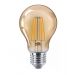 Kit 3 Lâmpada de Filamento LED A60 4W Âmbar 2200K Bivolt Retrô Vintage