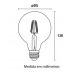 Lâmpada LED Filamento Globo G95 4W Ambar 2200K 2 Unidades, Iluminação Decorativa Vintage