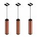 Luminária Pendente Centro Esmeralda Madeira Maciça Led 36w