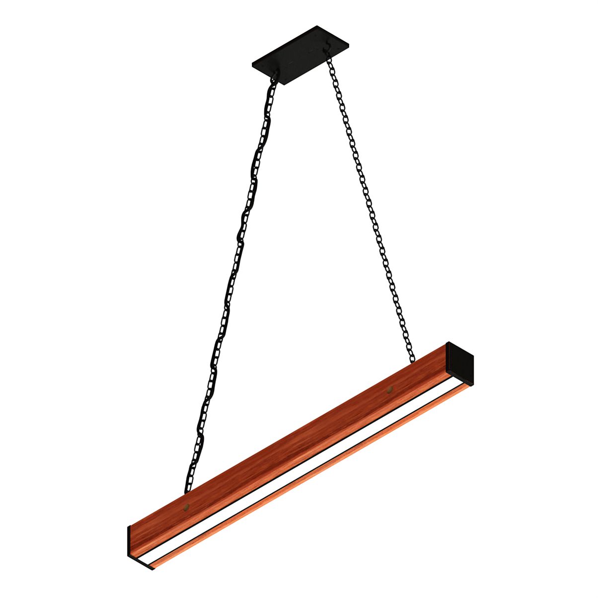 Luminária Pendente Horizontal Diamante Corrente