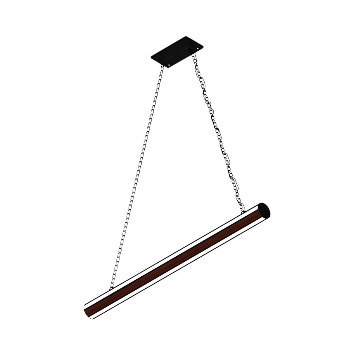 Luminária Pendente LED Berlím 36W 4000LM Bivolt, Madeira Maciça