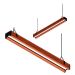Luminária Pendente Led Arizona 36w Madeira Corrente
