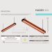 Luminária Pendente Led Arizona 36w Madeira Corrente