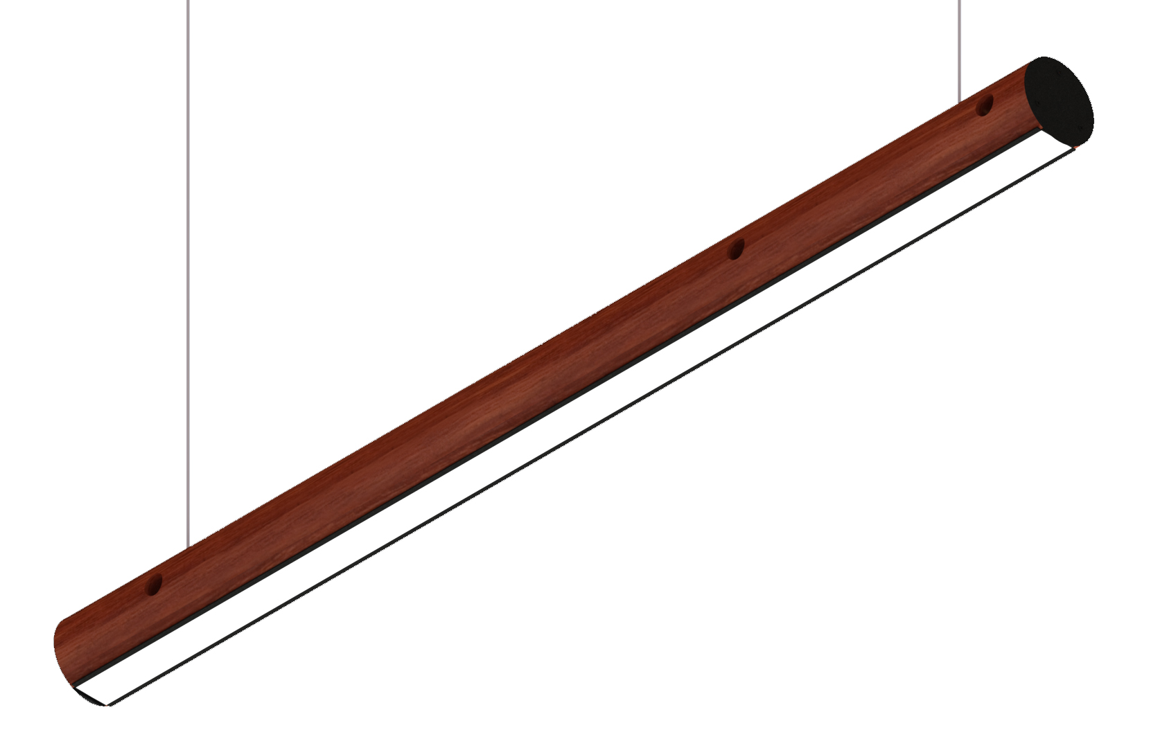 Luminária Pendente Led Canada 36w 4000lm Bivolt Madeira