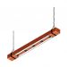 Luminária Pendente Led Colorado 46w Bivolt Madeira Maciça