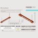 Luminária Pendente Led Colorado 46w Bivolt Madeira Maciça