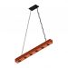 Luminária Pendente Perseu 12w Bivolt Madeira Maciça Corrente