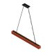 Luminária Pendente Perseu 12w Bivolt Madeira Maciça Corrente