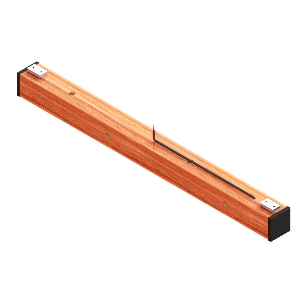Luminária Teto Led Diamante 36w 4000lm Madeira Maciça