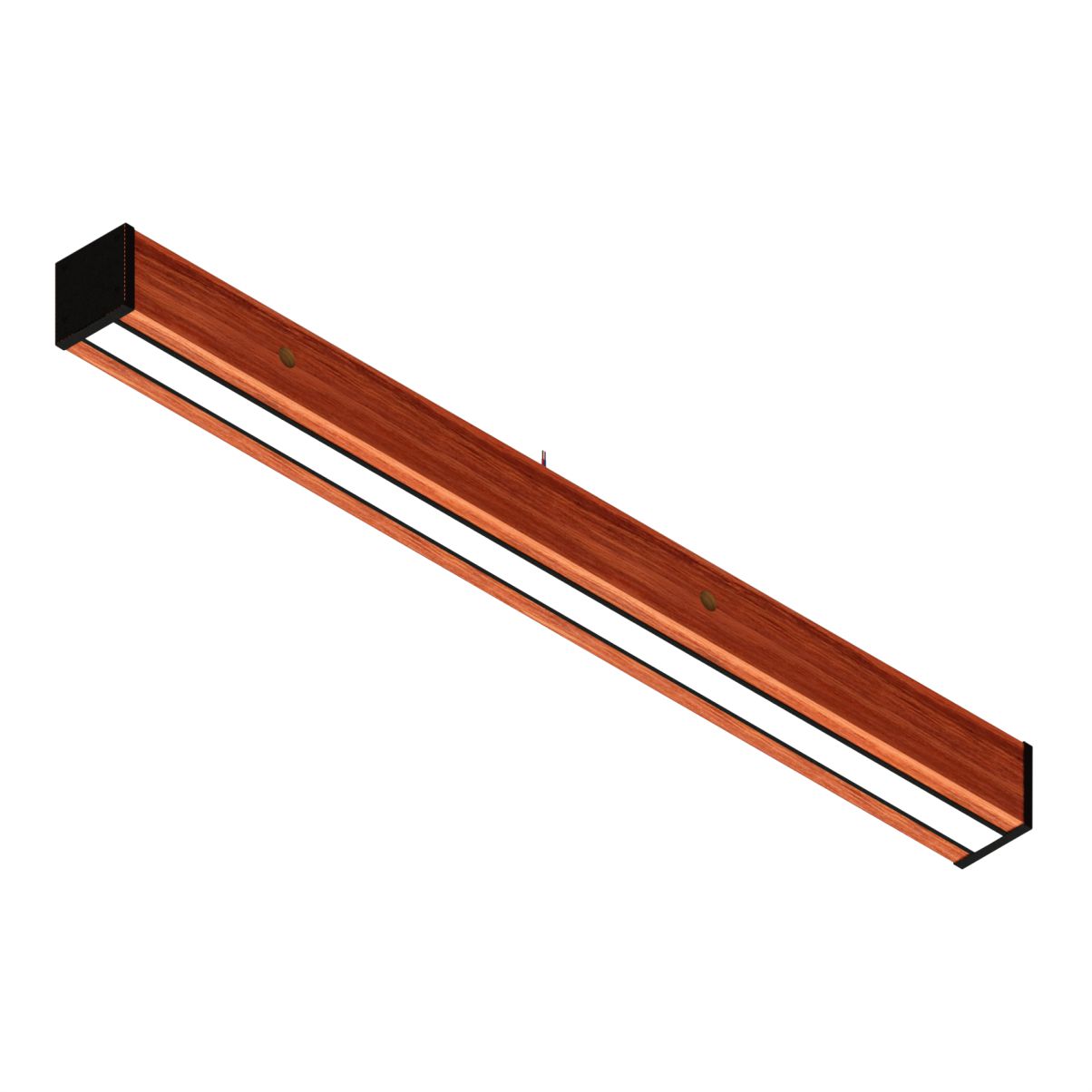 Luminária Teto Led Diamante 36w 4000lm Madeira Maciça