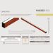 Luminária de Teto Led Nevada 36w 4000lm Madeira Maciça