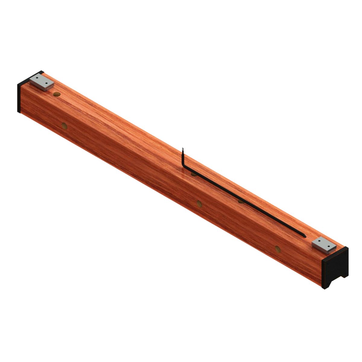 Luminária de Teto Led Rubi 36w 4000lm Madeira Maciça