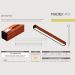Luminária de Teto Led Safira 36w 4000lm Madeira Maciça