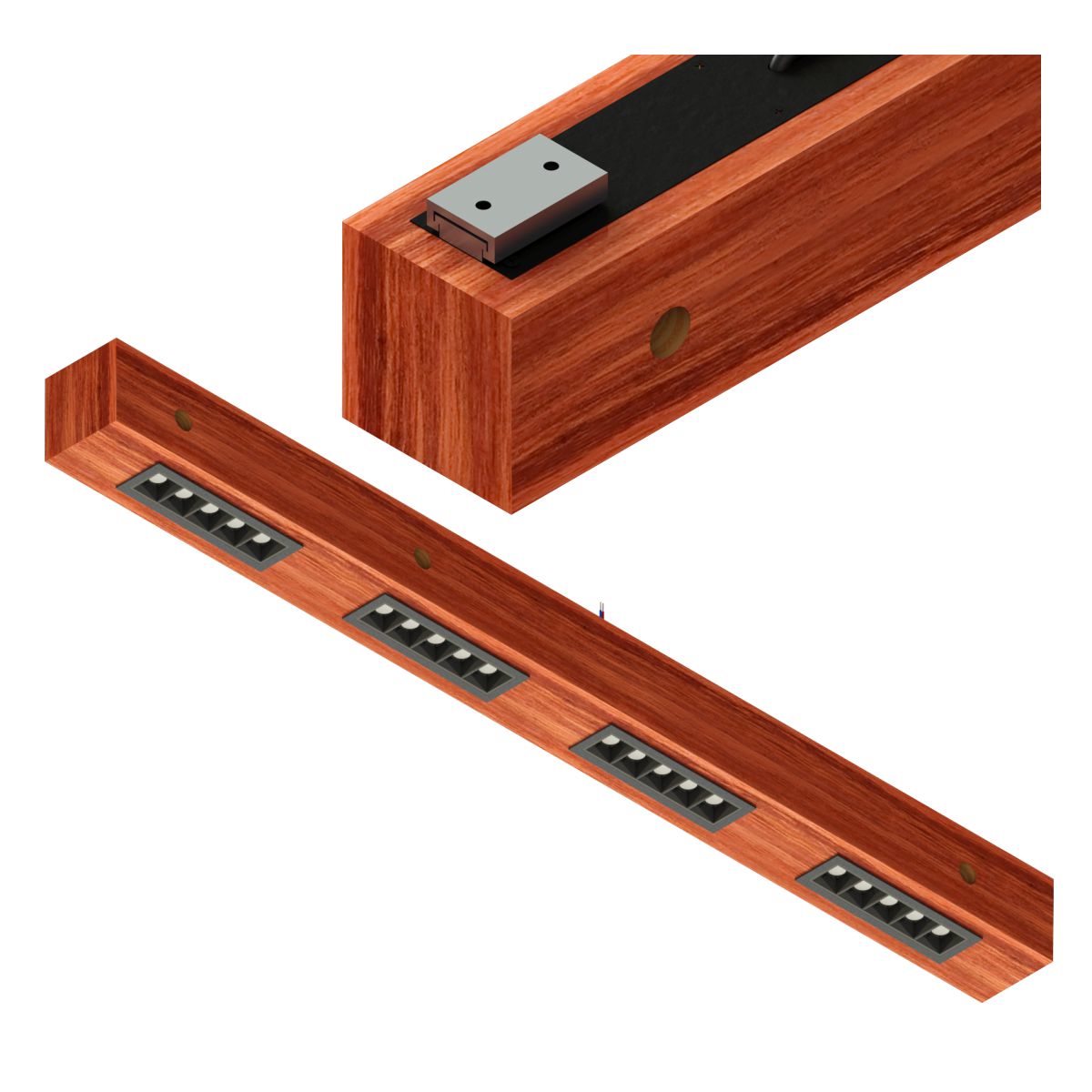 Luminária de Teto Perseu 40w Bivolt Madeira Maciça