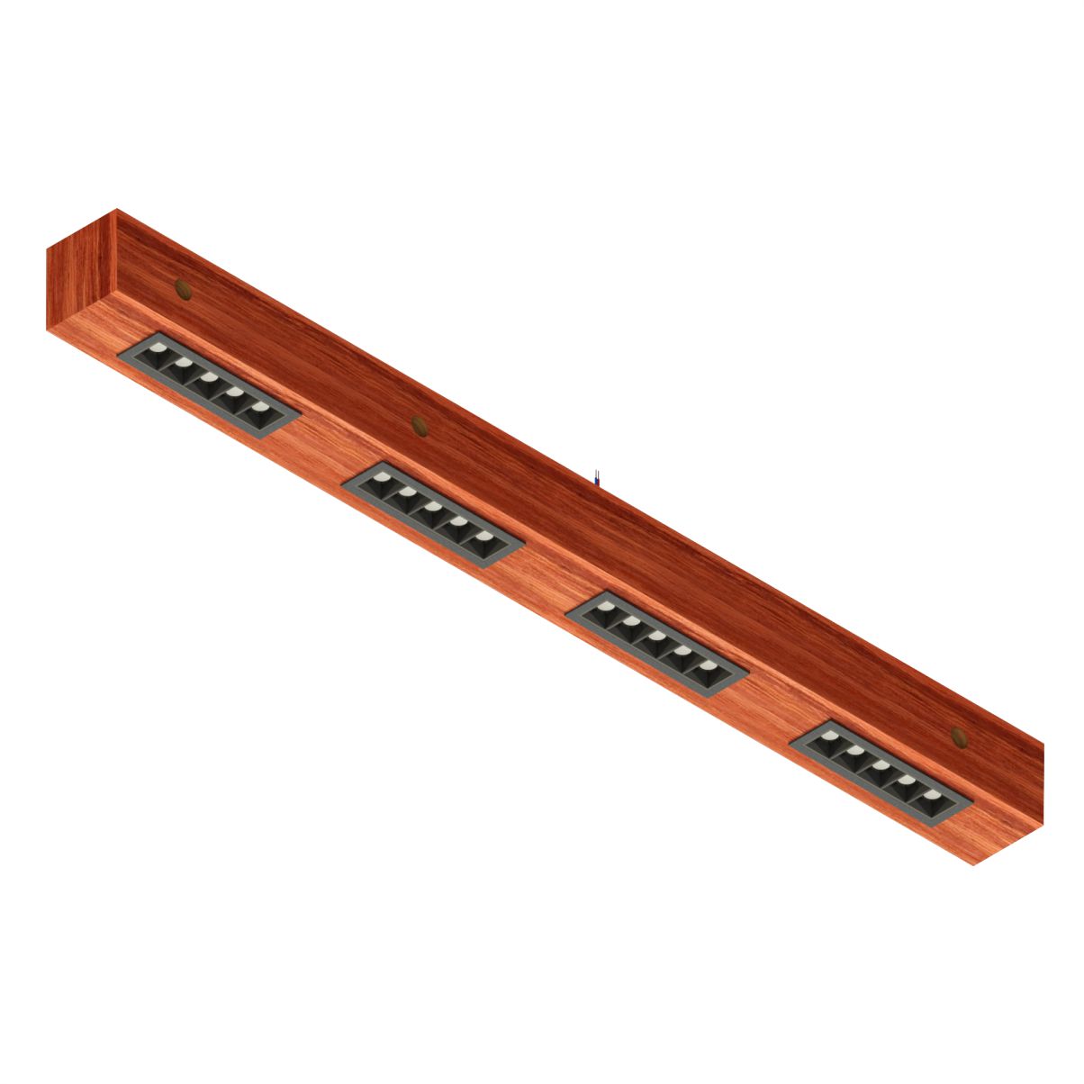 Luminária de Teto Perseu 40w Bivolt Madeira Maciça