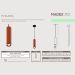 Luminaria Pendente Led Alasca Spot 7w Madeira Bivolt