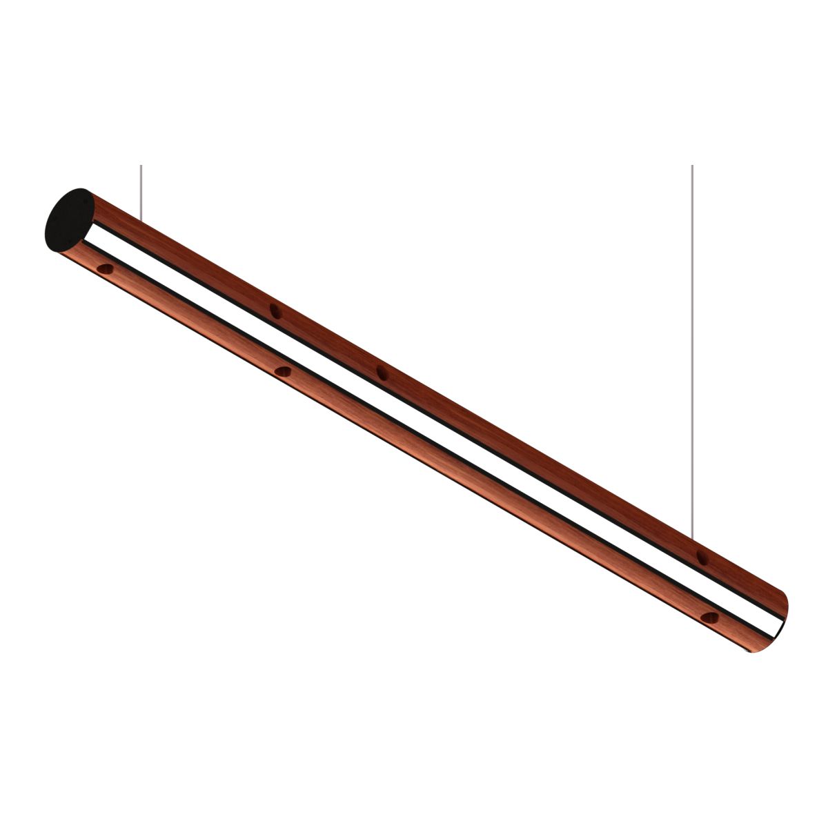 Luminaria Pendente Led Seul 36w 4000lm Bivolt Madeira Maciça