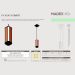 Luminaria Pendente Madeira Canto Agata Led 18w 2000lm Bivolt